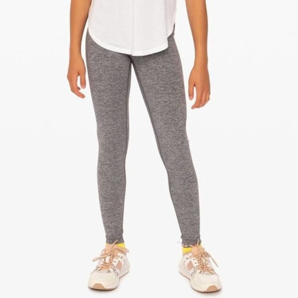 IVIVVA By Lululemon Girls High Waisted Legging 14 Heathered Grey